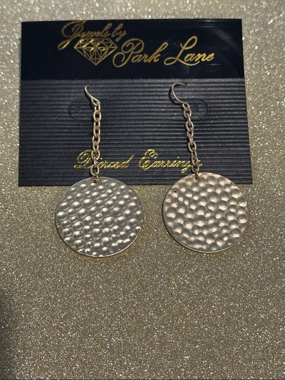 Park Lane “Druzy” Pierced Earrings in Gold